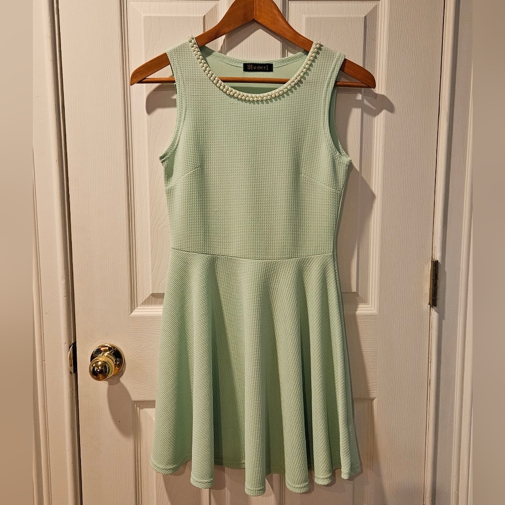 📌3for$10 Roseri Textured Women Light Green Dress Size S